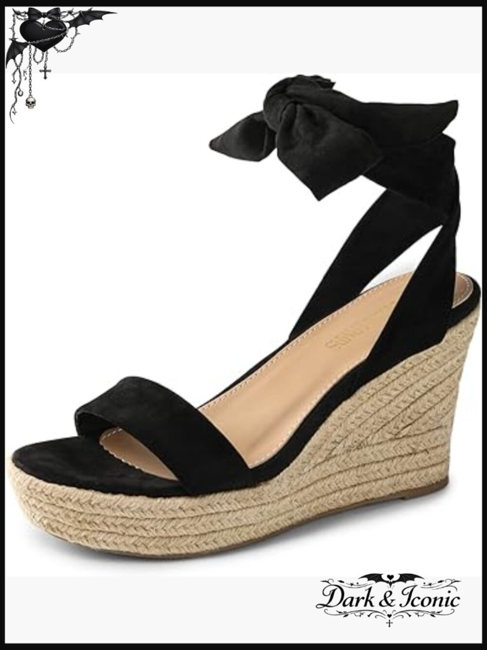 Open Toe Espadrilles Wedges Tie Lace Up Ankle Strap Platform Sandals Dressy